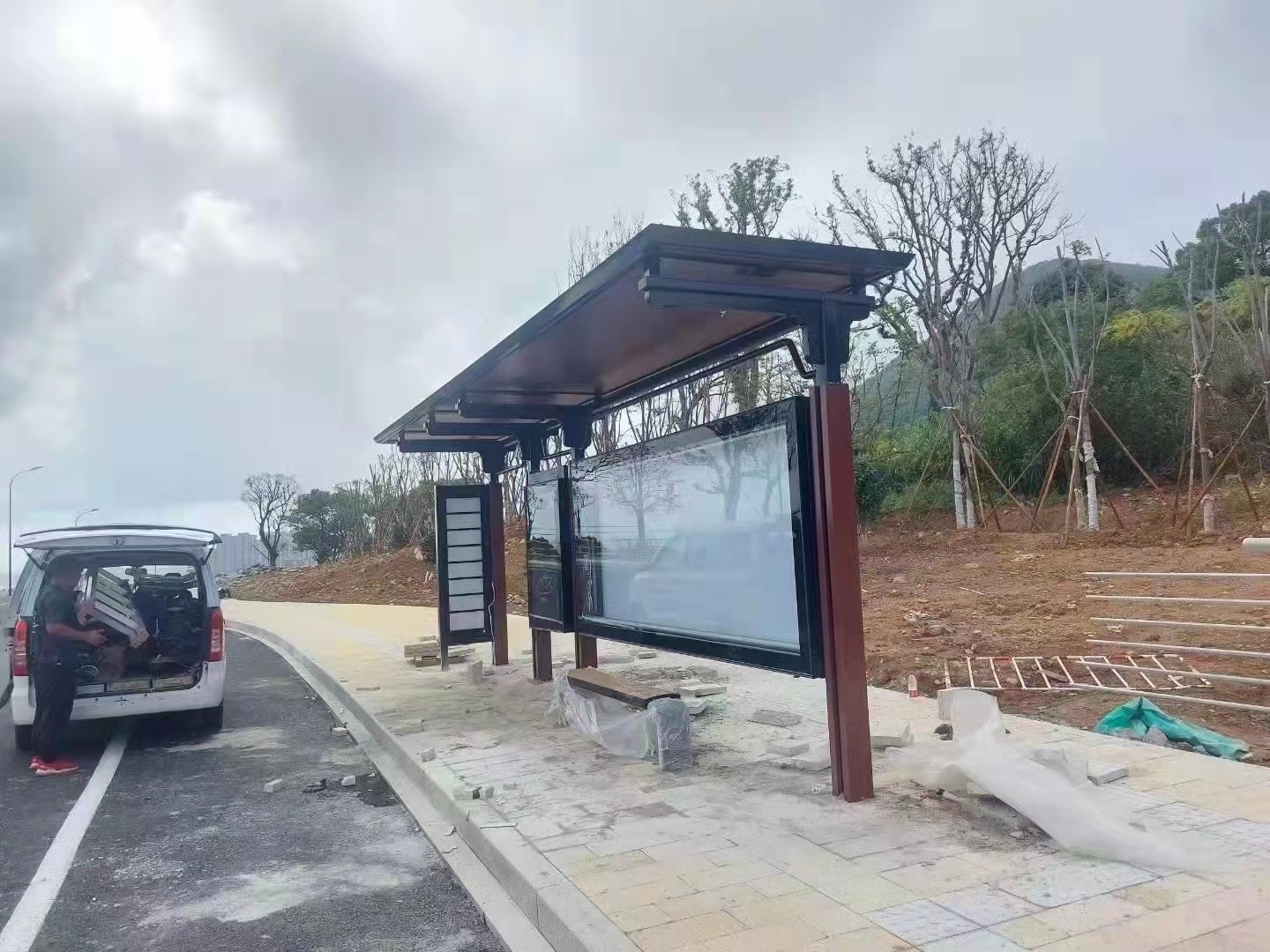 候車亭實物圖 候車亭實物圖